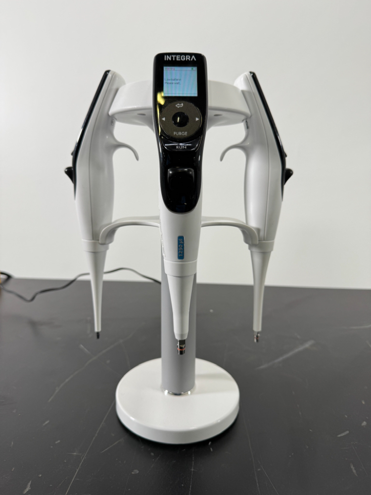 Image of Integra Electronic Single Channel Pipettes w/Stand - Quantity 3